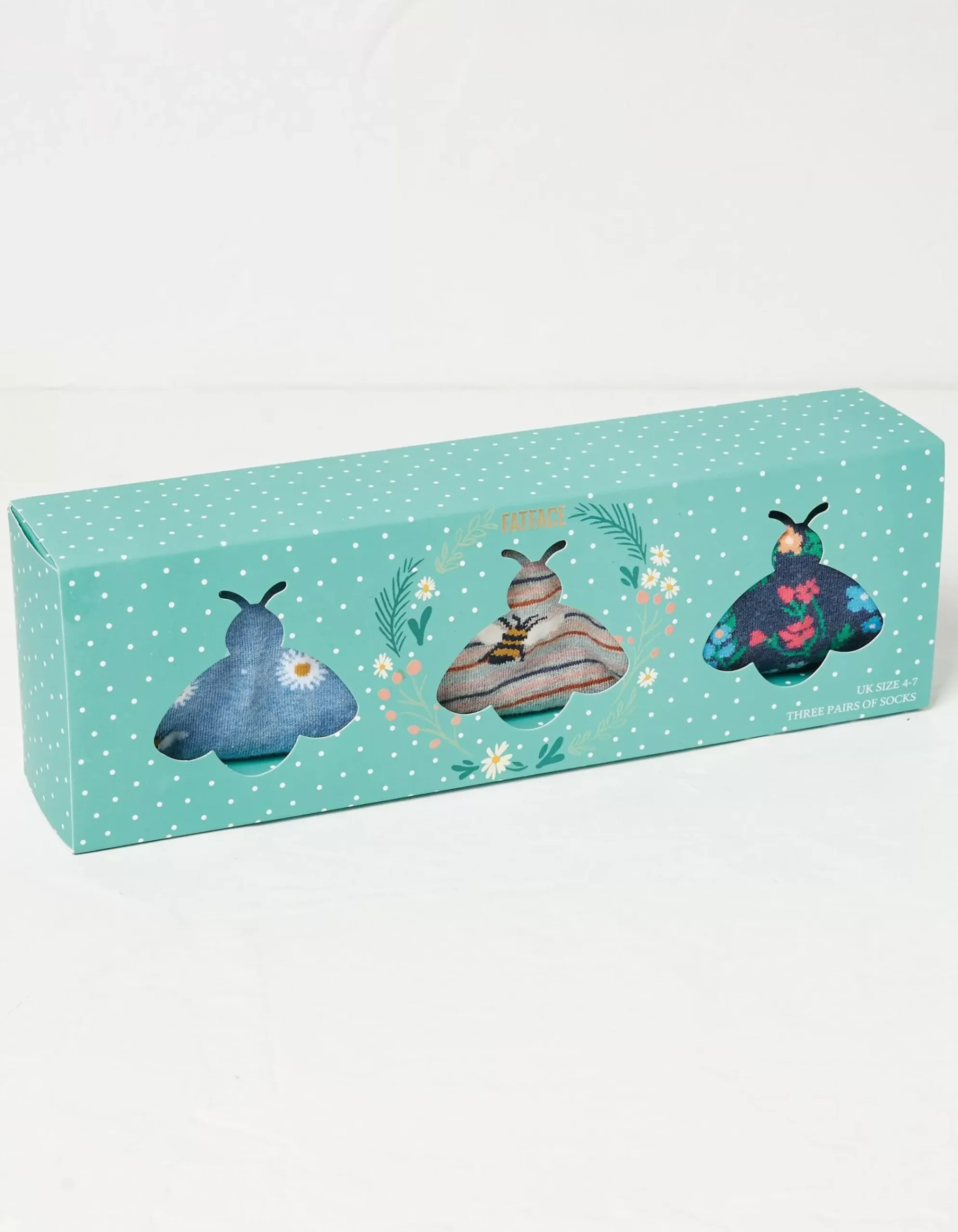 3 Pack Bee Socks In A Box