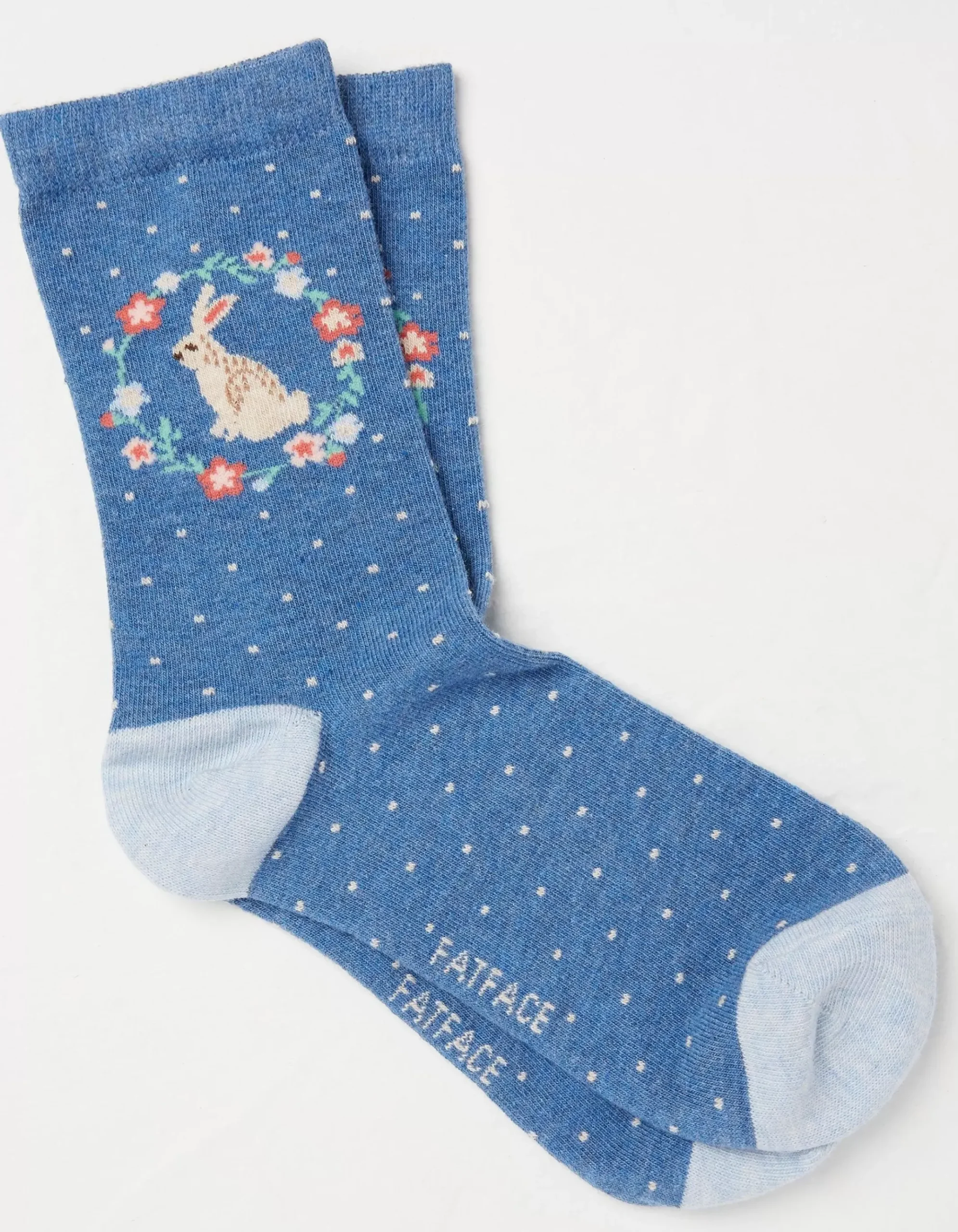 1 Pack Bunny Wreath Socks