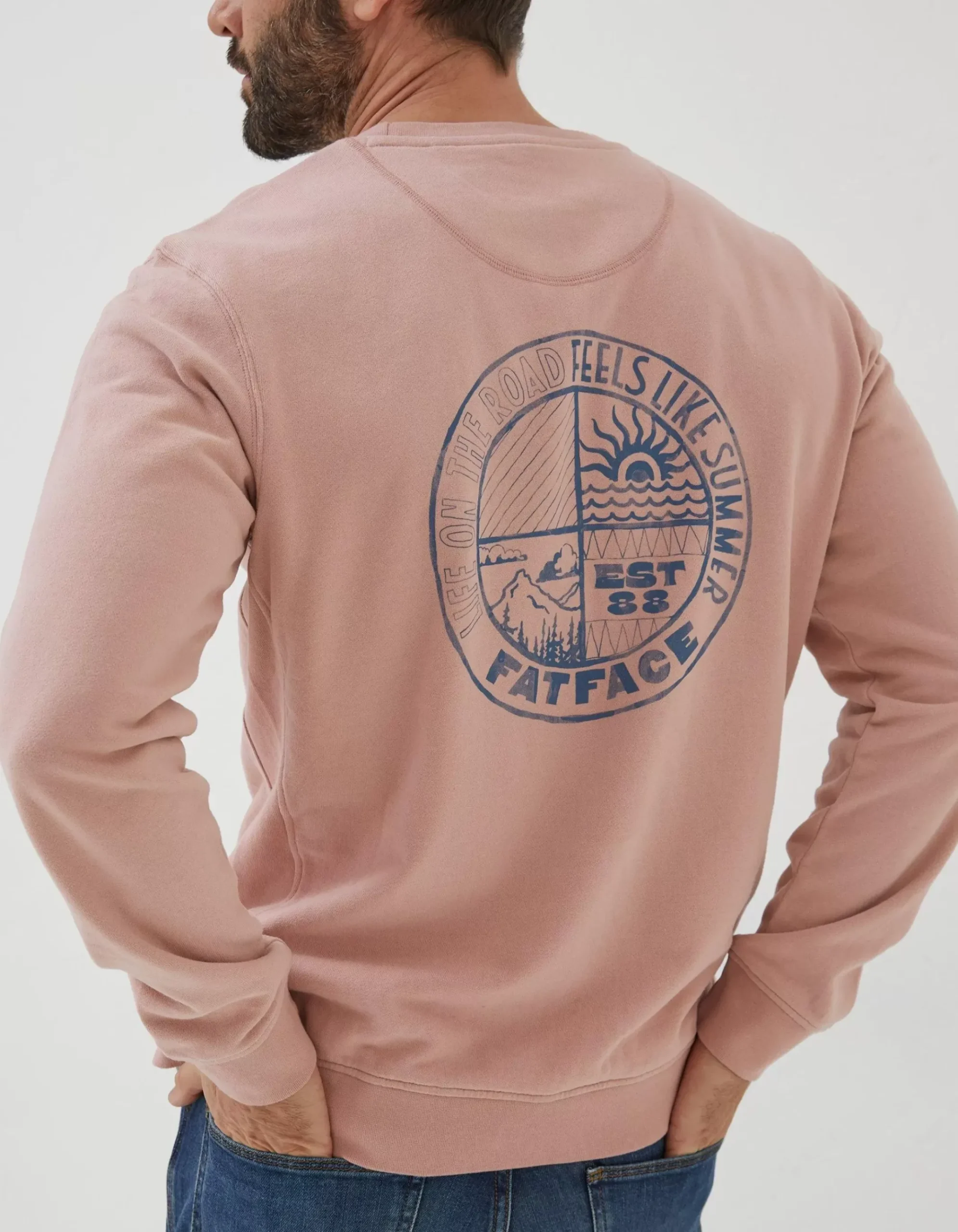 Circle Print Crew Sweatshirt