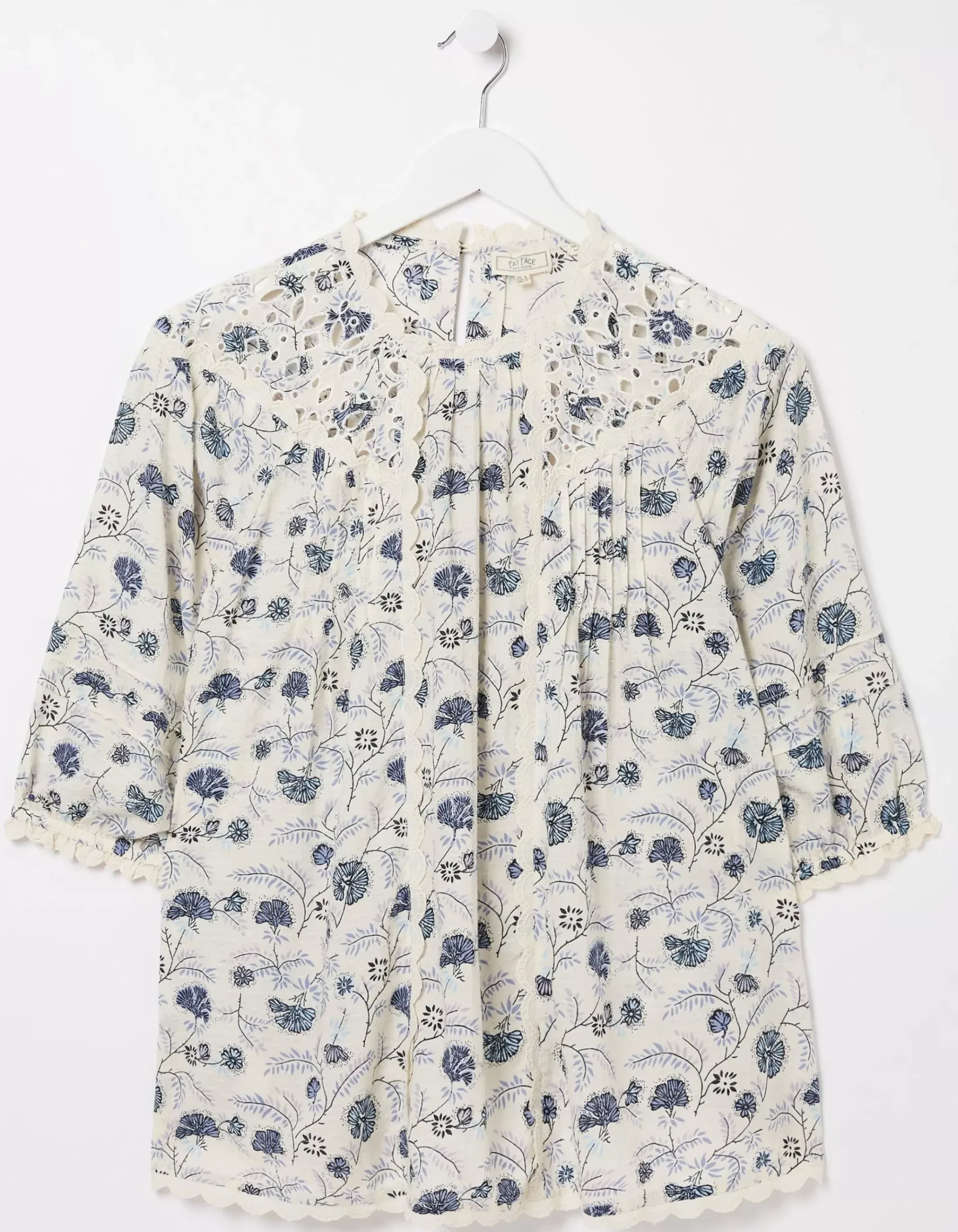 Flora Broderie Ditsy Blouse