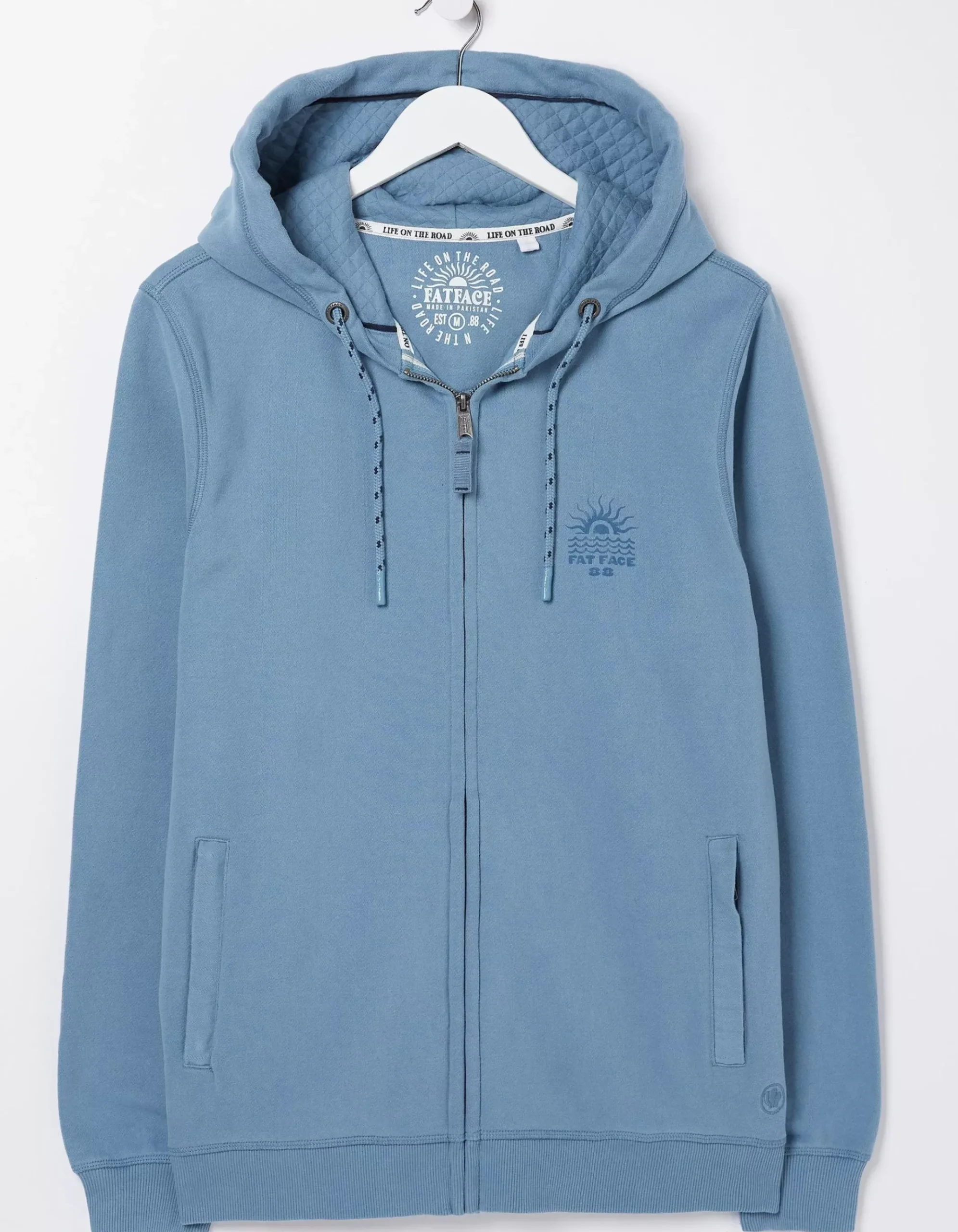 Graphic Zip Through Hoodie