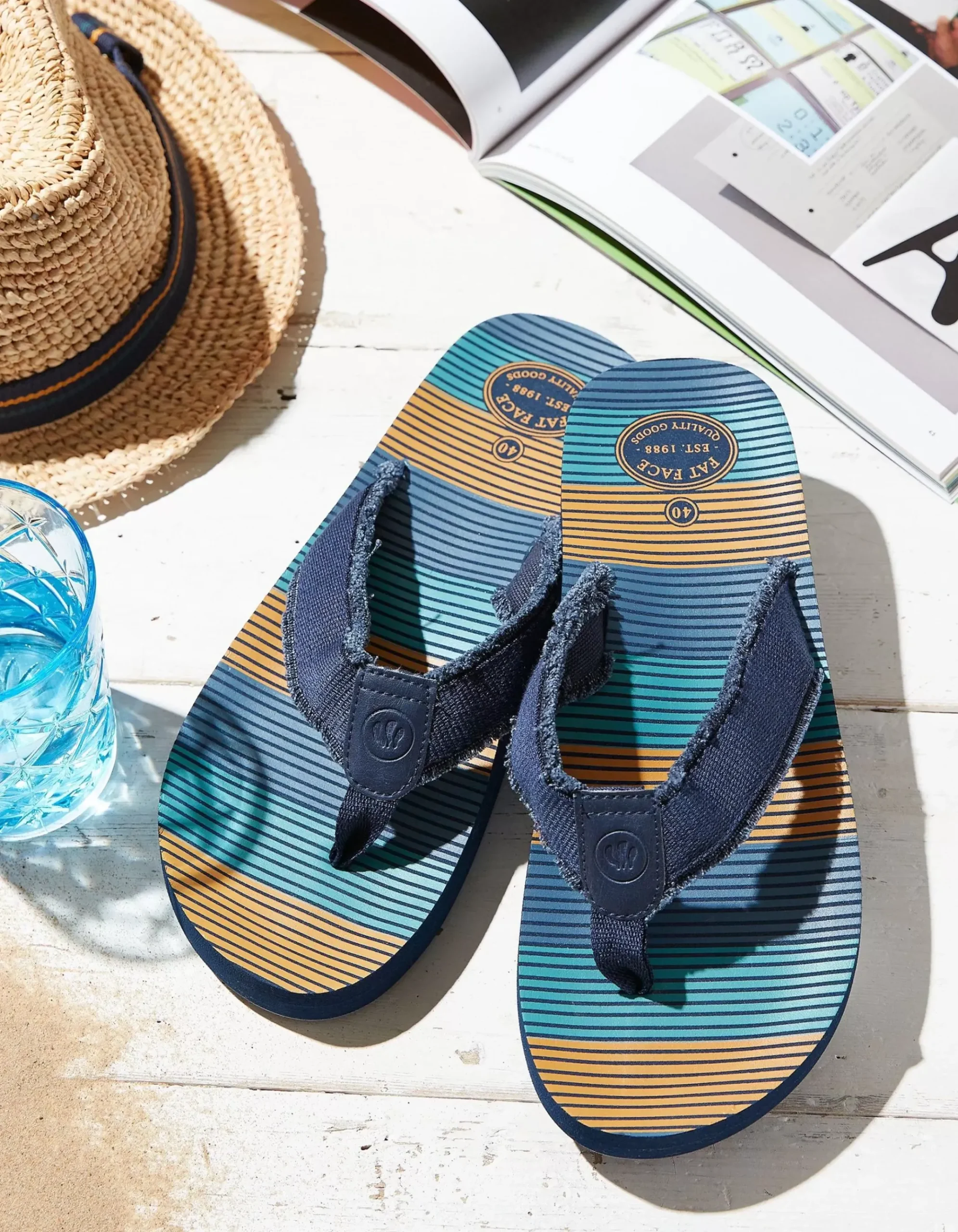 Harris Stripe Flip Flops