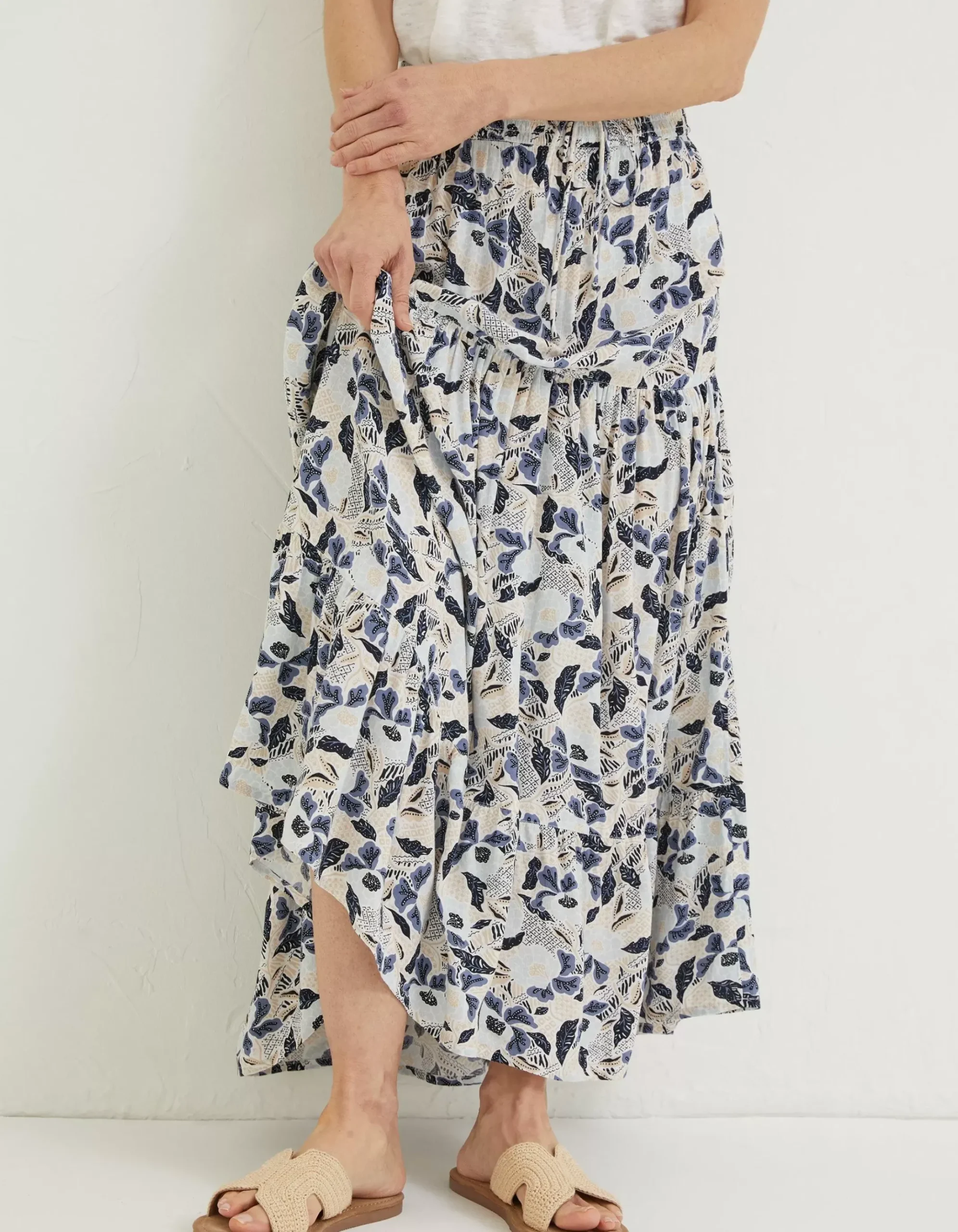 Jayla Batik Flower Maxi Skirt