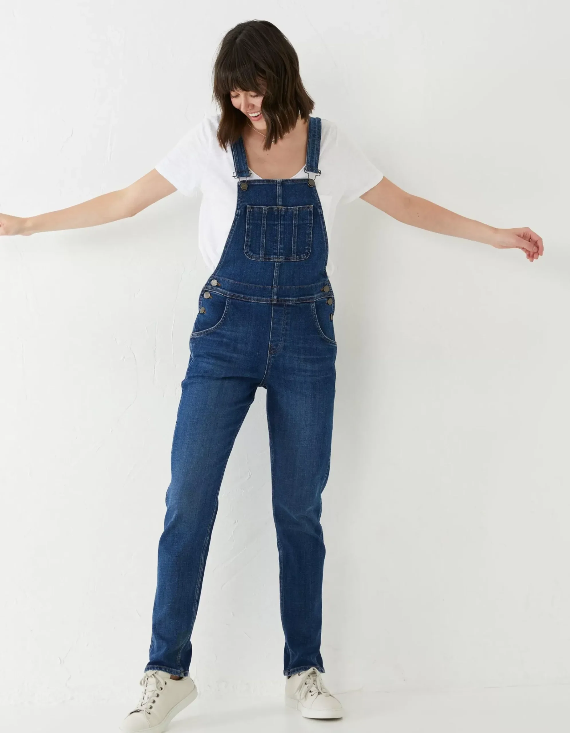 Lewes Slim Leg Denim Dungarees