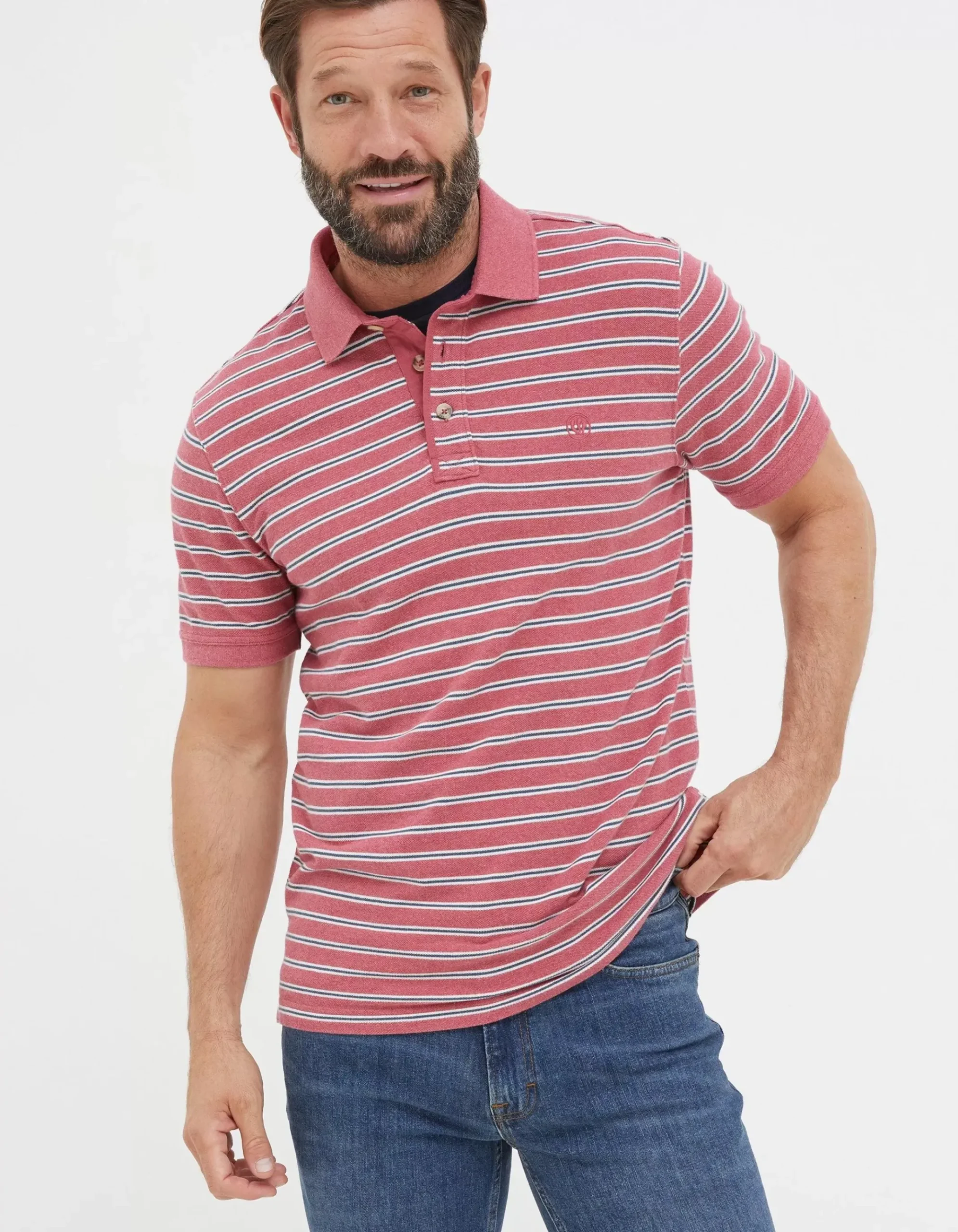 Organic Cotton Stripe Polo