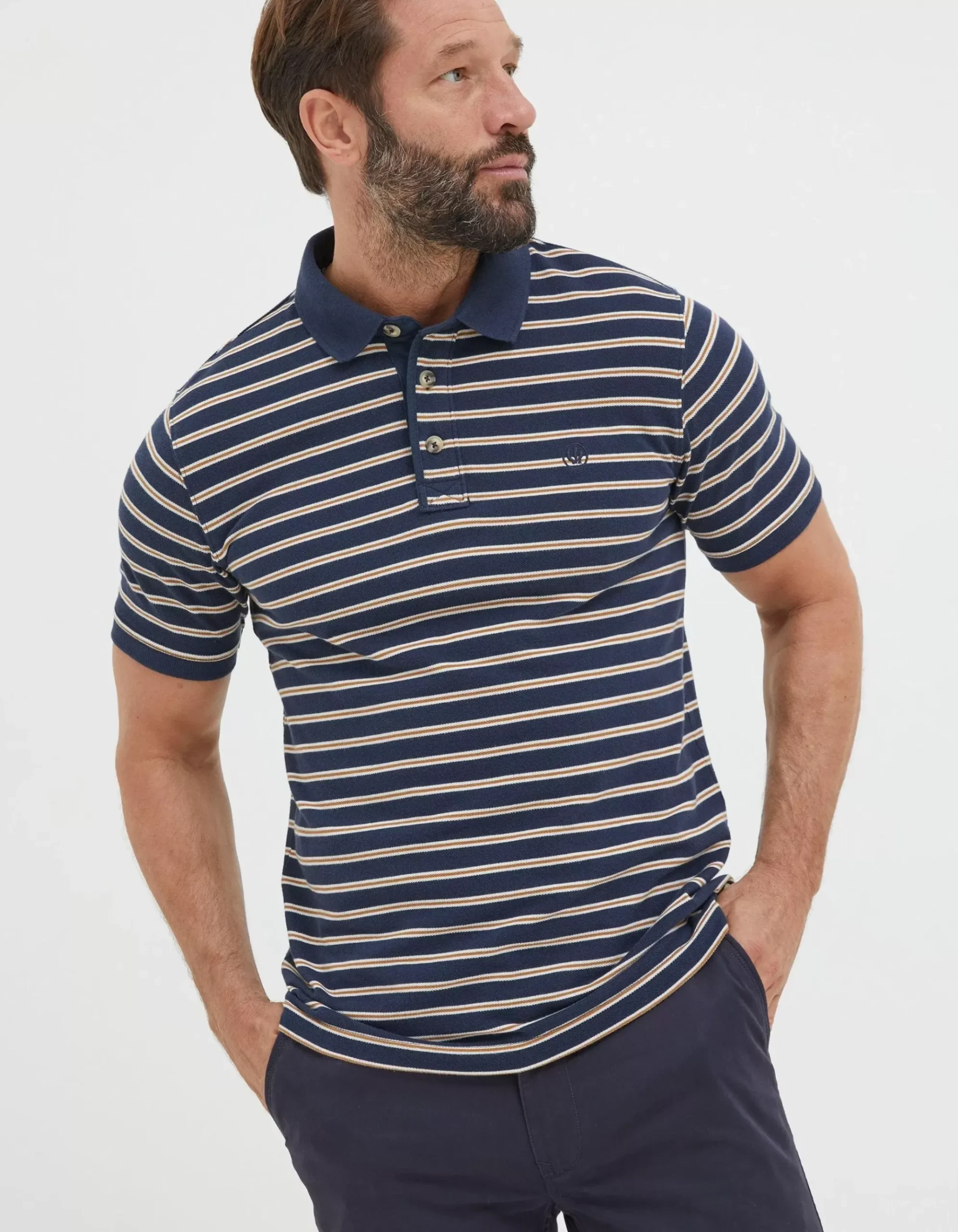 Organic Cotton Stripe Polo
