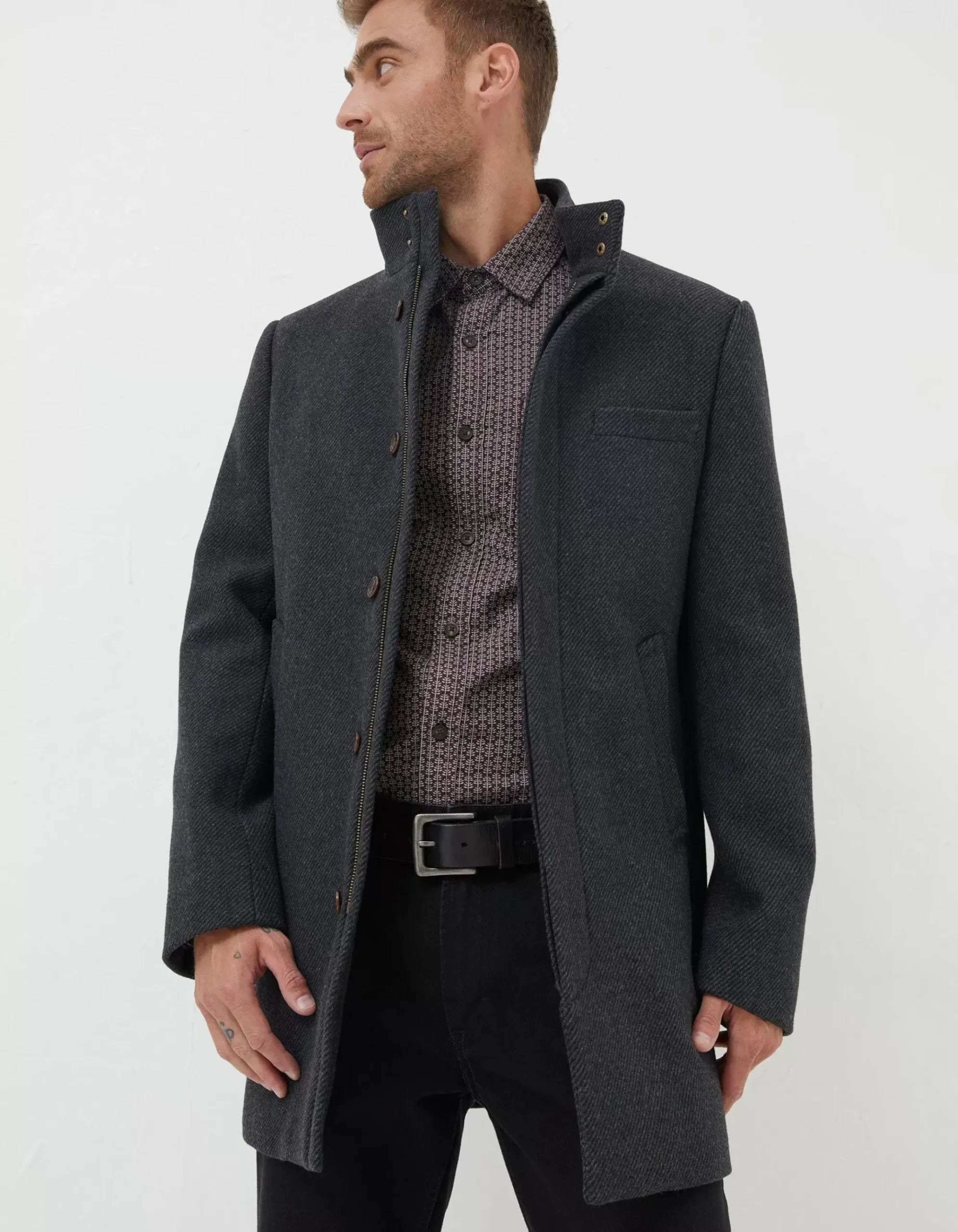 Pendeen Wool Blend Overcoat
