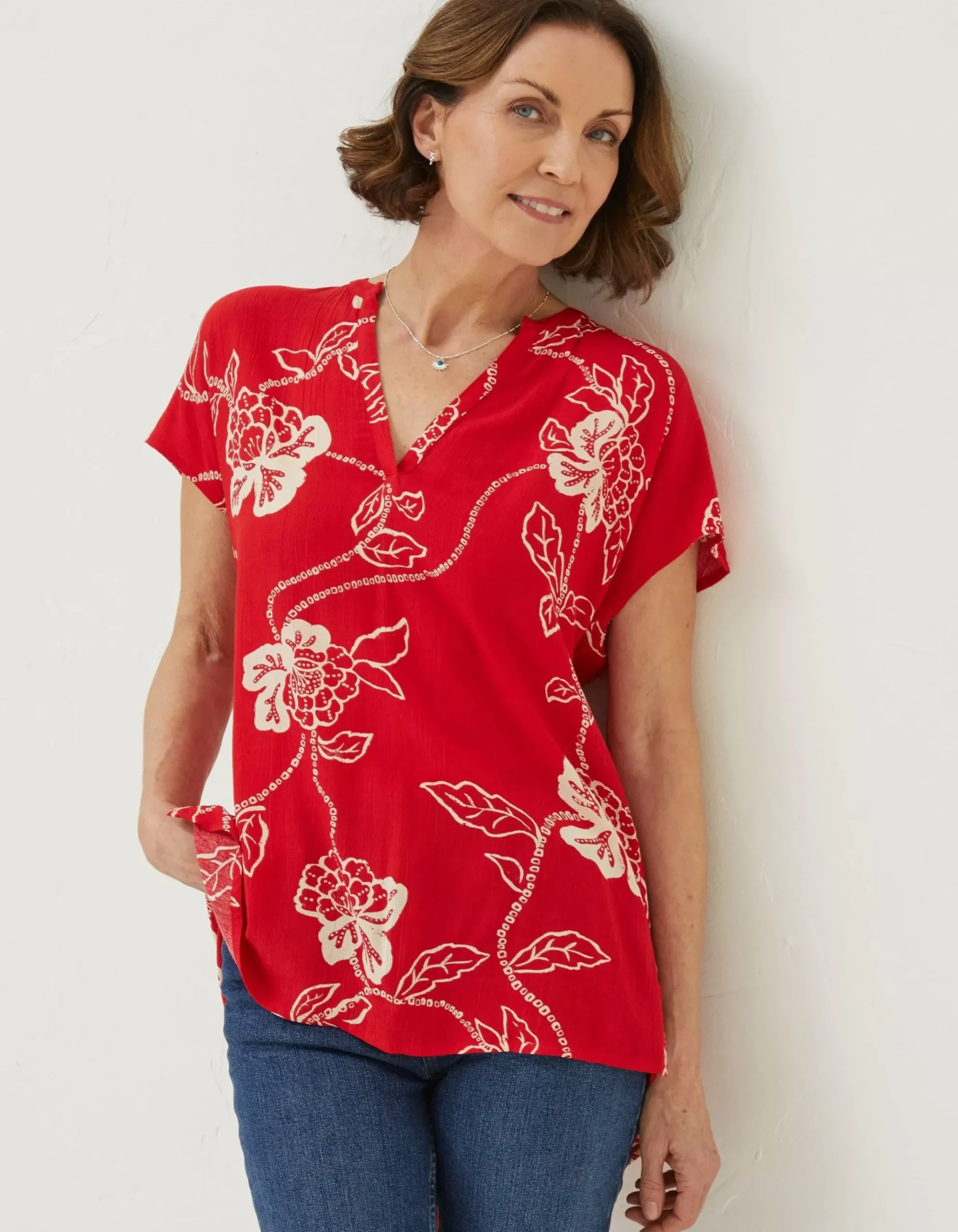 Piper Batik Red Tunic