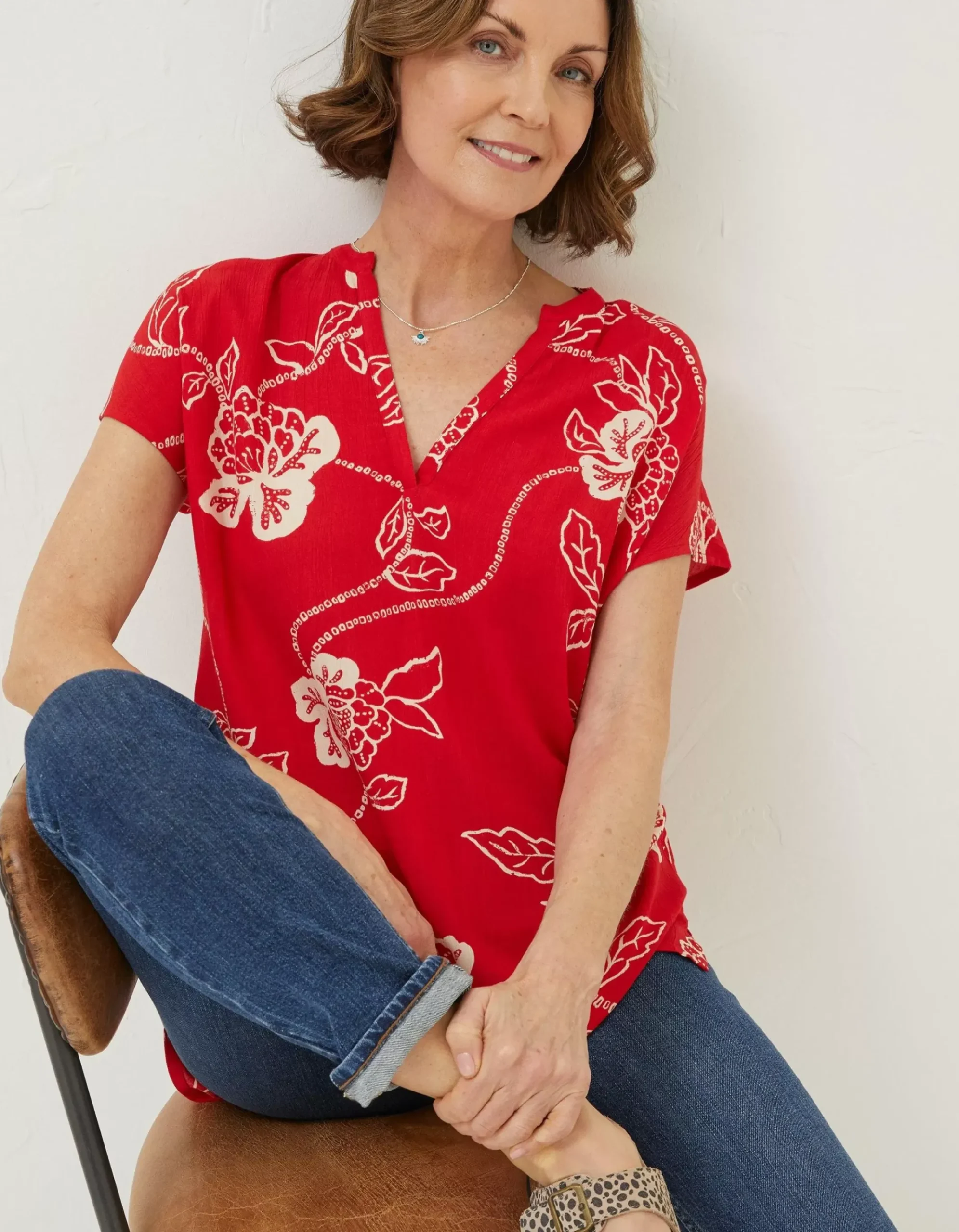 Piper Batik Red Tunic