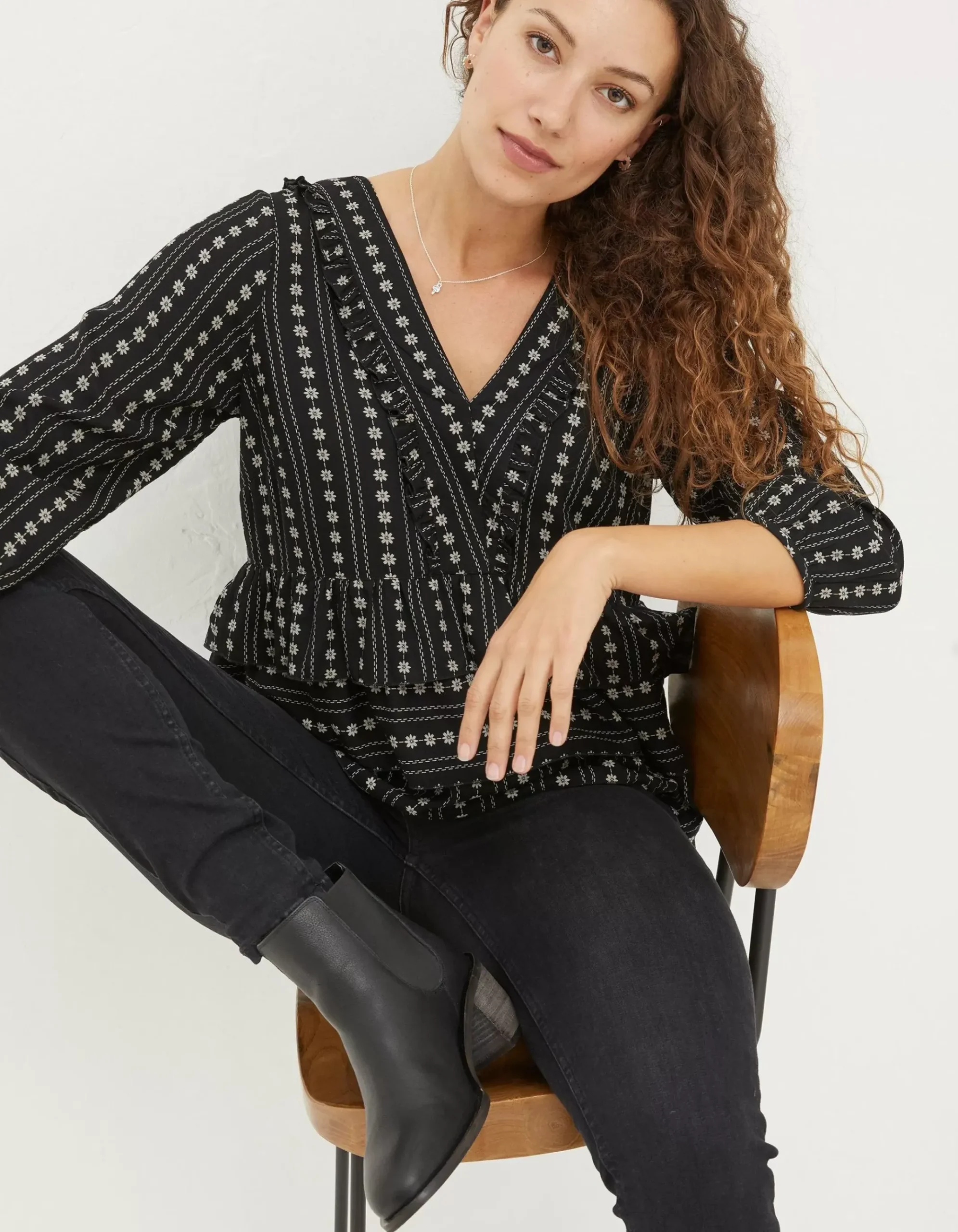 Tibby Frill Floral Blouse