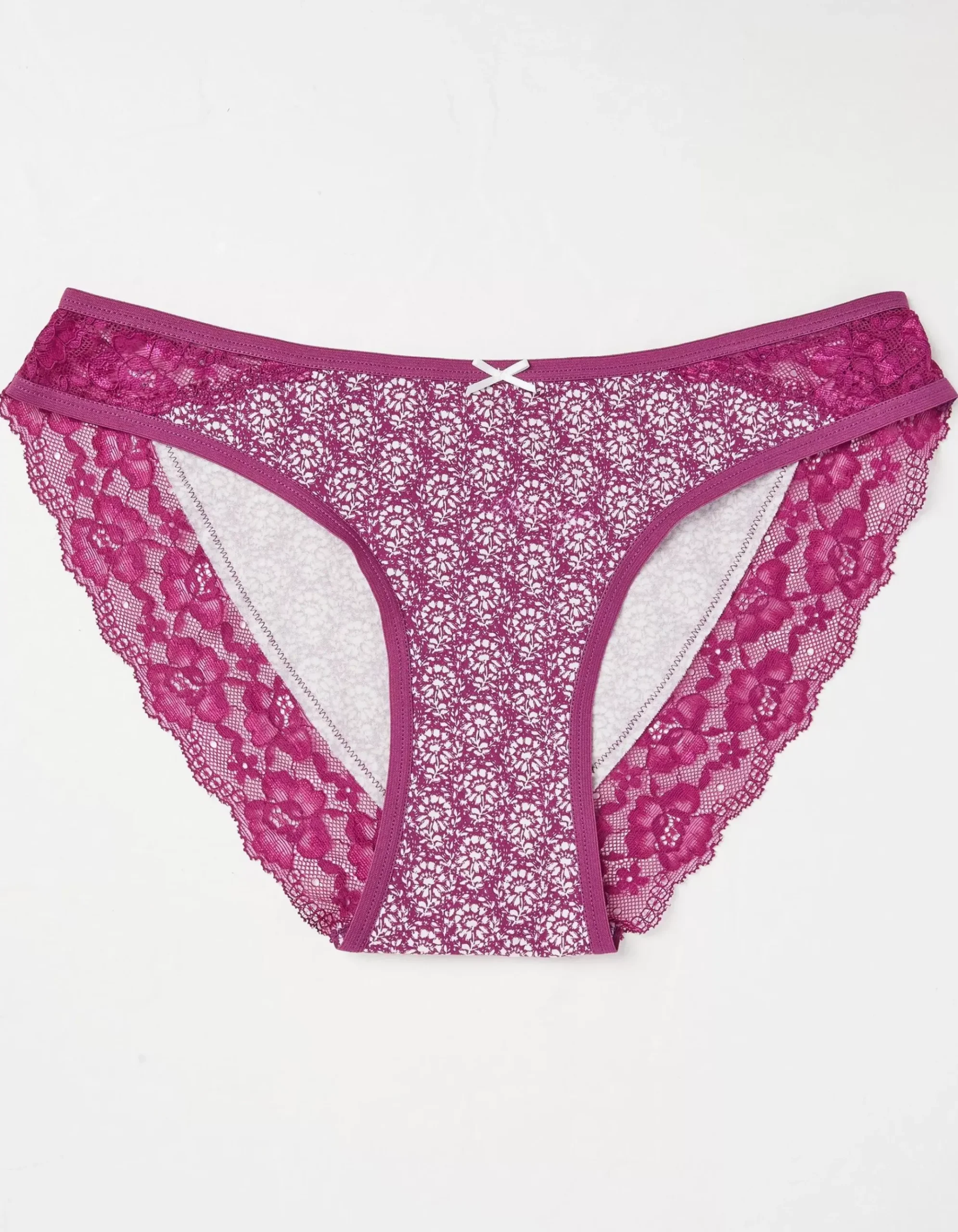 Woodblock Floral High Leg Knickers