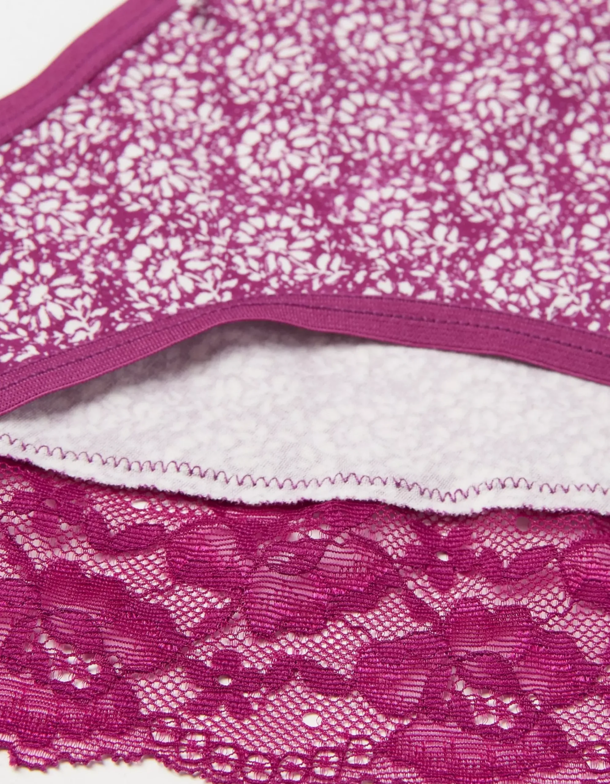 Woodblock Floral High Leg Knickers